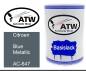 Preview: Citroen, Blue Metallic, AC-647: 500ml Lackdose, von ATW Autoteile West.